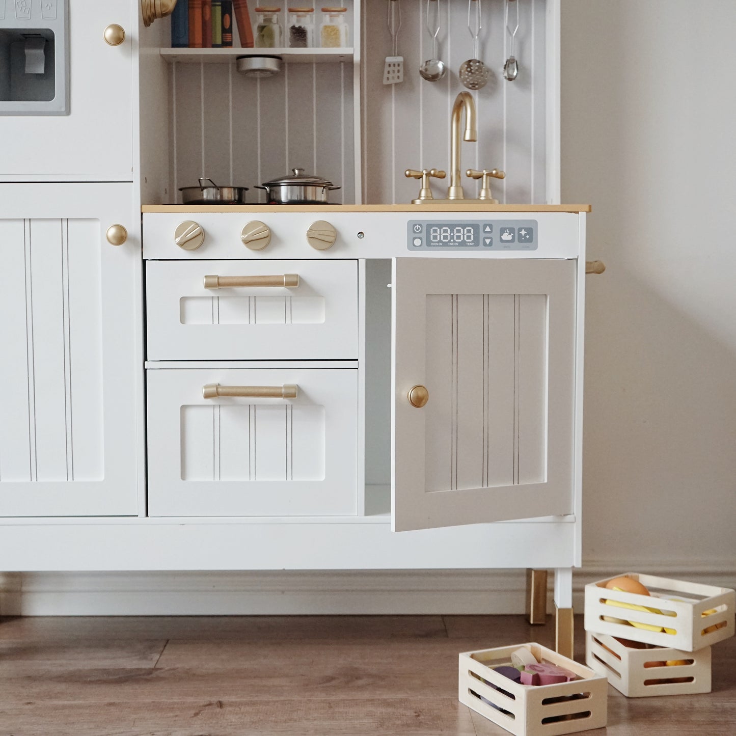 Modern Wooden Play Kitchen