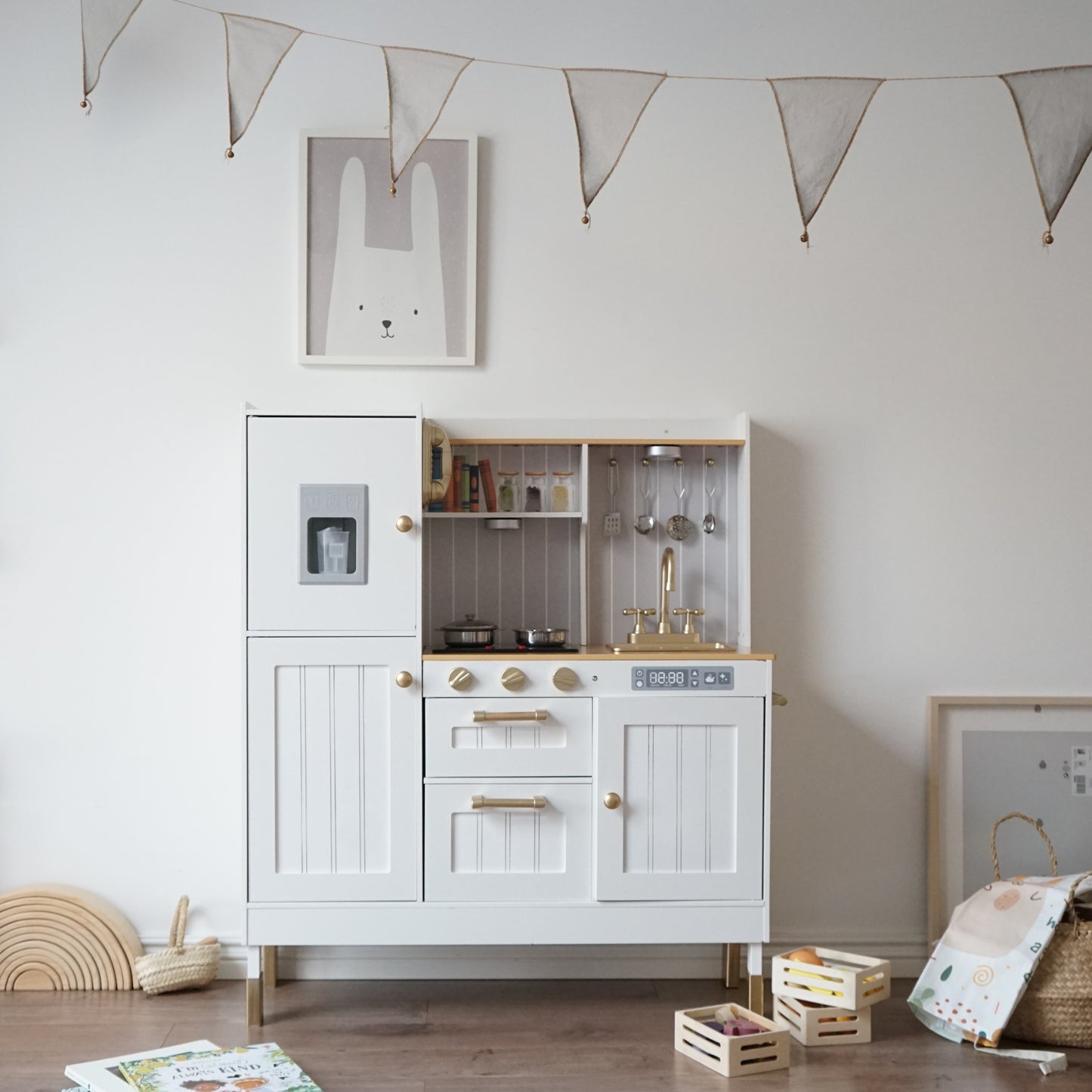 Modern Wooden Play Kitchen