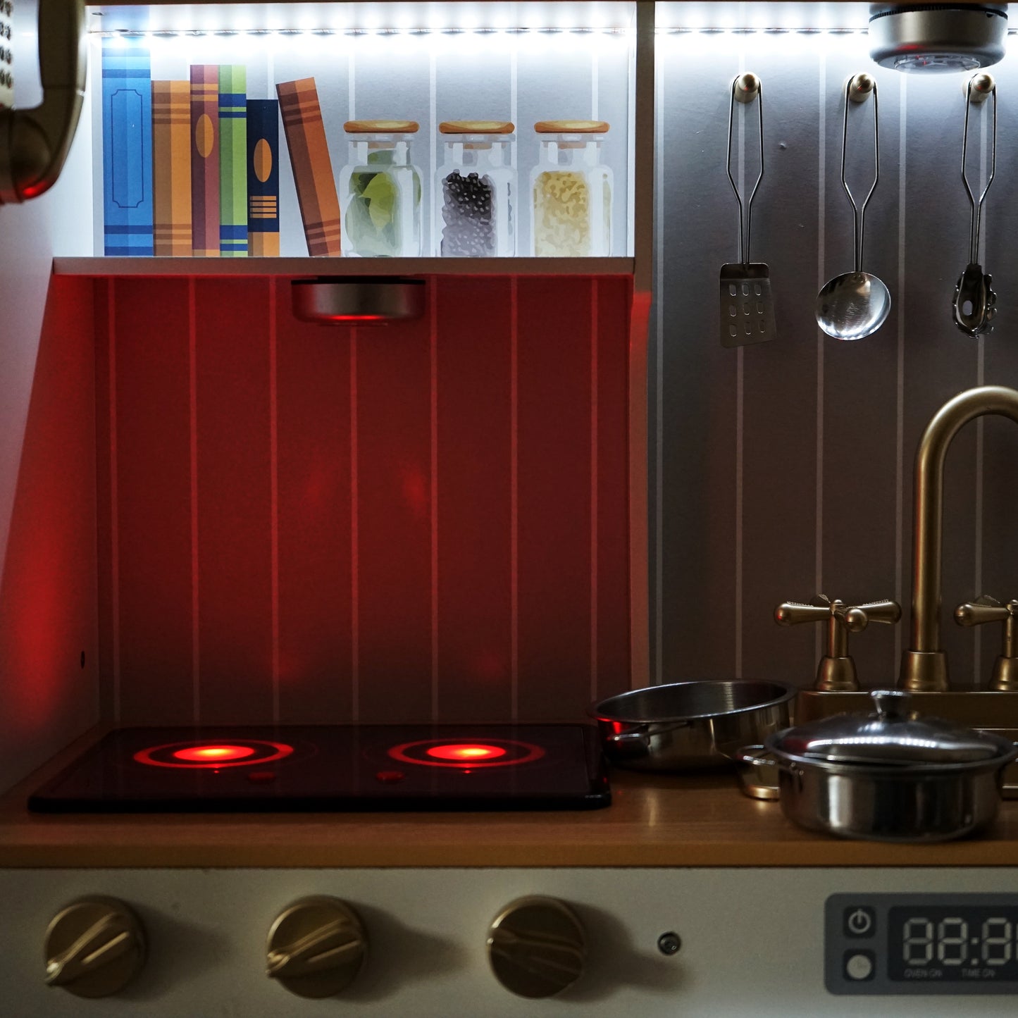 Modern Wooden Play Kitchen