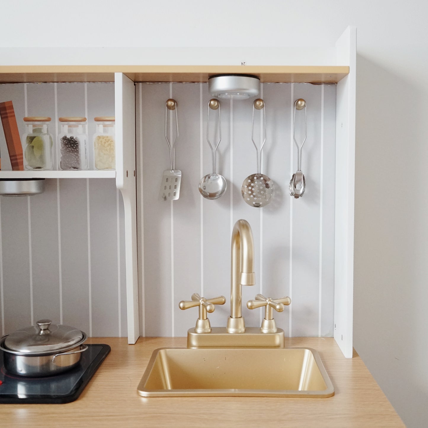 Modern Wooden Play Kitchen