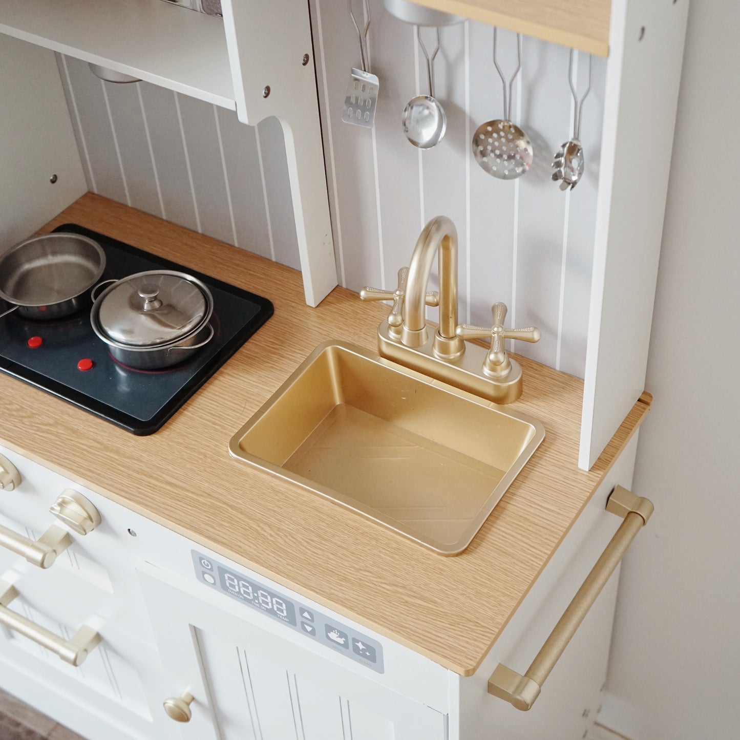 Modern Wooden Play Kitchen