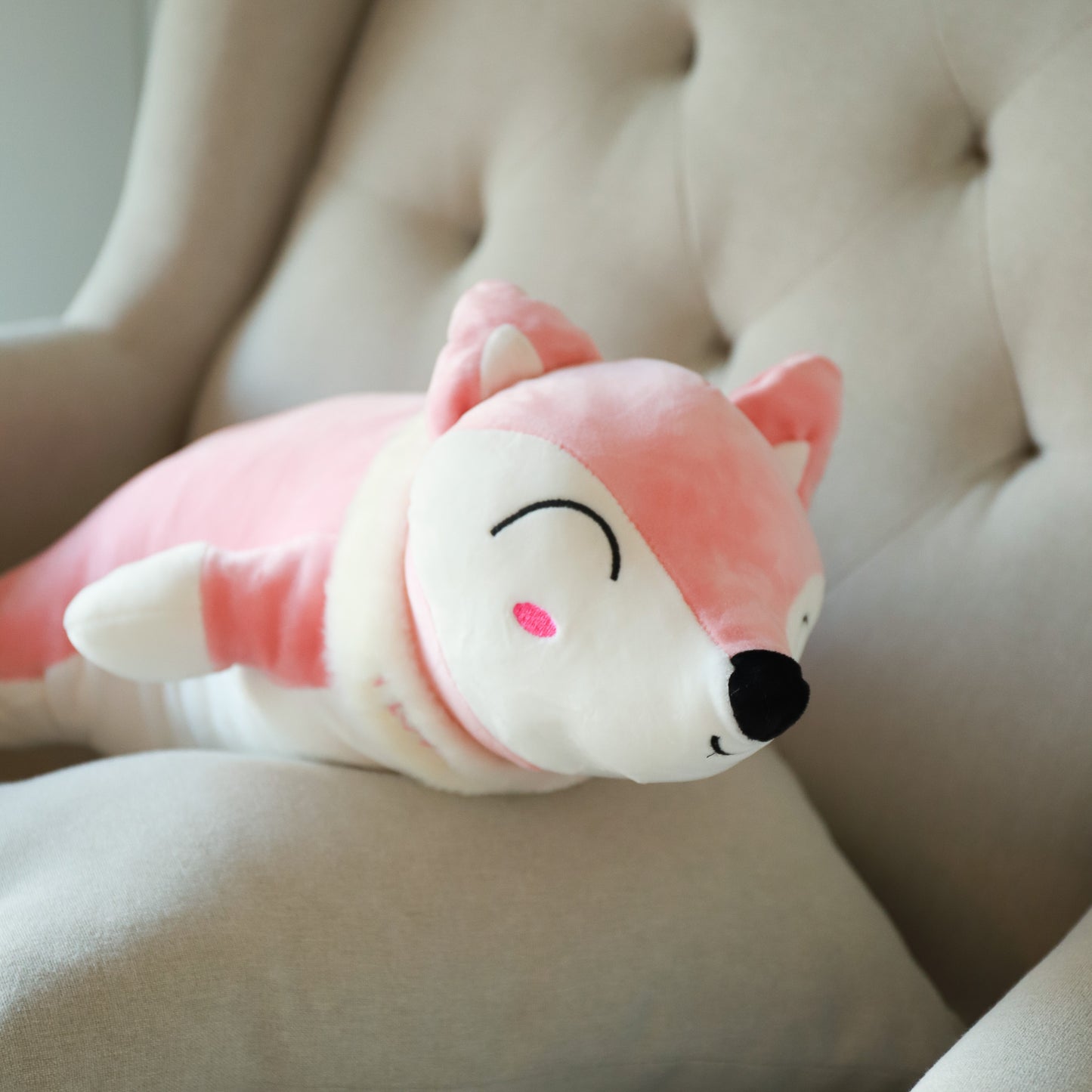 Pink Fox Plushie